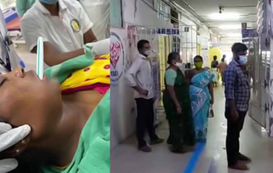 பல் துலக்கும்போது பெண்ணின் வாயில் சிக்கிய டூத் பிரஷ் : மருத்துவர்களுக்கு காத்திருந்த பேரதிர்ச்சி!!