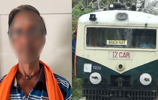 ரயில் நிலையத்தில் பெண்ணை அரிவாளால் வெட்டிய பூசாரி : போலீசாருக்கு விசாரணையில் காத்திருந்த பேரதிர்ச்சி!!