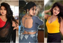 கவர்ச்சி ஓவர் டோஸ்.. புடவையை இறக்கி கட்டி தொப்புளை காட்டி போஸ் கொடுத்த மாடல்!!