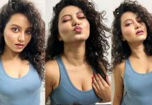 மொத்த அழகும் அங்க தான் இருக்கு… திறந்து காட்டி போஸ் கொடுத்த சயானி பிரதன்!!