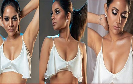 என்னதான் பின்னி உட்காந்தாலும் கண்ணு என்னமோ அங்கதான் போகுது… சுண்டி இழுக்கும் கவர்ச்சியில் ஐஸ்வர்யா தத்தா!!