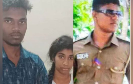 இலங்கை காவல்துறையில் பணியாற்றிய இளைஞன் கர்ப்பிணி மனைவியுடன் அகதி முகாமில் தஞ்சம் : கண்ணீருடன் மனைவி பேசிய வார்த்தைகள்!!