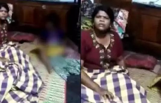 பேயாக மாறி குழந்தையை அடித்து தாக்கும் பெண் : நடந்த பதறவைக்கும் சம்பவம்!!