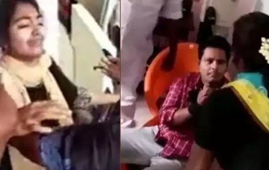 வேறொரு பெண்ணுடன் உறவு : வீடு புகுந்து அலறவிட்ட மனைவி!!