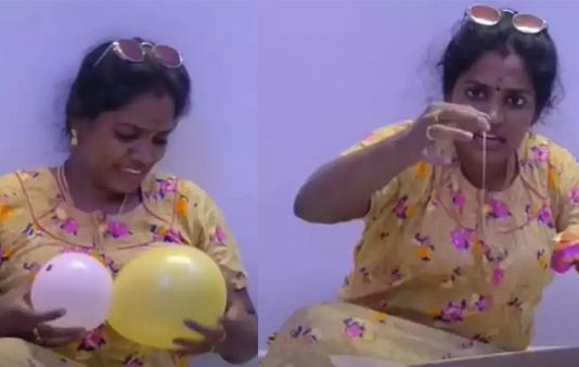 ‘என்னடா ஒரு பலூன் சிறுசா இருக்கு’… ஆபாசத்தில் வரம்பு மீறும் திருச்சி சாதனா!!