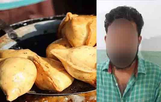 கேட்காமல் சமோசா எடுத்த நபருக்கு டீ கடை உரிமையாளரால் அரங்கேறிய பயங்கரம்!!
