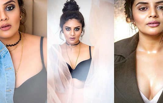 இப்படி பண்ணியே பசங்கள கவுத்துப்புட்டிங்க…மஞ்சள் நிற உடையில் மனசை அள்ளிய ஸ்ரீமுகி!!