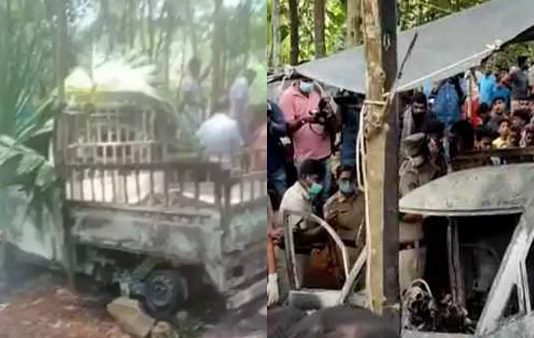 ஆட்டோவில் மனைவி, மகள்களை பூட்டி தீ வைத்து கொளுத்திய கணவன் : அரங்கேறிய திகில் சம்பவம்!!