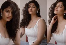 ஹோட்டல் அறையில் ஹாட் போஸ் கொடுத்து திணறடித்த ரித்திகா சிங்!!