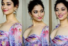 முன்னழகை எடுப்பாக காட்டி சிக்குன்னு நிக்கும் தமன்னா!!