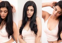 கொசுவலை டிரெஸ்ல என்னென்னமோ தெரியுது… குனிந்து முன்னழகை அப்பட்டமா காட்டிய யாமினி பாஸ்கர்!!