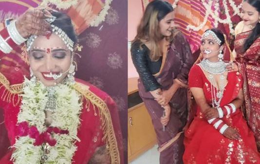 எதிர்ப்புகளை மீறி தன்னை தானே திருமணம் செய்துகொண்ட பெண் : வெளியான புகைப்படங்கள்!!