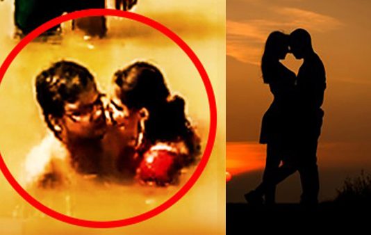 மனைவியை பொது இடத்தில் முத்தமிட்ட கணவர் : பின்னர் நேர்ந்த விபரீதம்!!