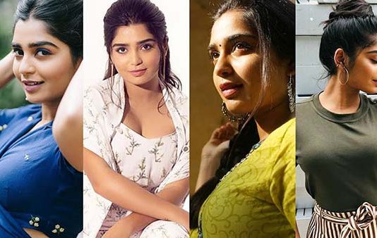 மறைக்க முடியாத முன்னழகு… மல்லுவின் அழகில் சொக்கிப்போன இளசுகள்!!