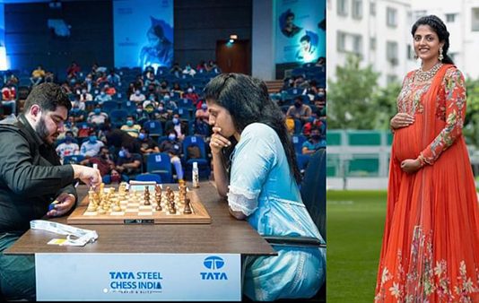 நிறைமாத கர்ப்பிணியாக களத்தில் இறங்கும் GRAND MASTER : யார் இந்த ஹரிகா துரோணவல்லி?