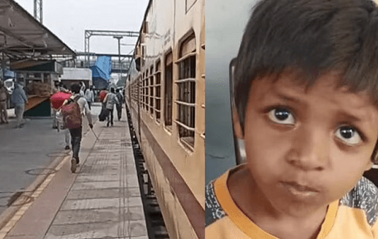 தாய் இறந்தது தெரியாமல் தாயின் மீது படுத்திருந்த பச்சிளம் குழந்தை : இரயில் நிலையத்தில் சோகம்!!