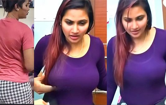 ப்பா.. என்னா ஷேப்பு.. டைட்டான உடையில் பின்னழகை காட்டி இளசுகளை திக்குமுக்காட செய்த மைனா நந்தினி!!