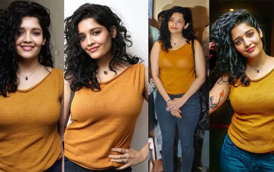முன்னழகை முழுசா காட்டி இளசுகளை கிறங்கடித்த ரித்திகா சிங்!!