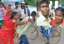 ஓடினாலும் விடமாட்டேன்… டிமிக்கி கொடுத்த மணமகனை விரட்டிப் பிடித்த பெண் : வைரல் வீடியோ!!
