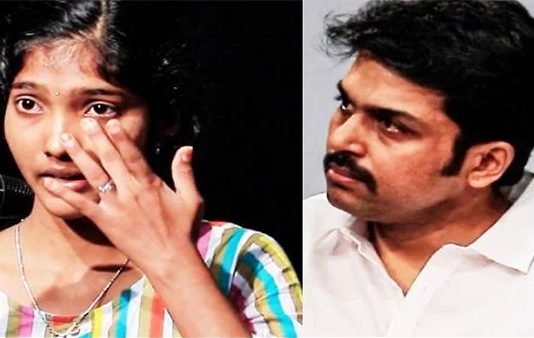 அப்பாவுக்கு சாலை விபத்து…. வீட்டில் 3 பெண்கள்…. வெறியுடன் படித்த மாணவி : உருகிய சிவகுமார் & கார்த்தி!!