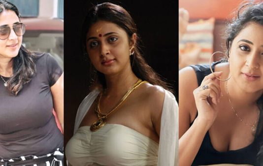 முன்னழகு தெரிய போஸ் கொடுத்து ரசிகர்களை சூடேத்தும் கனிகா!!