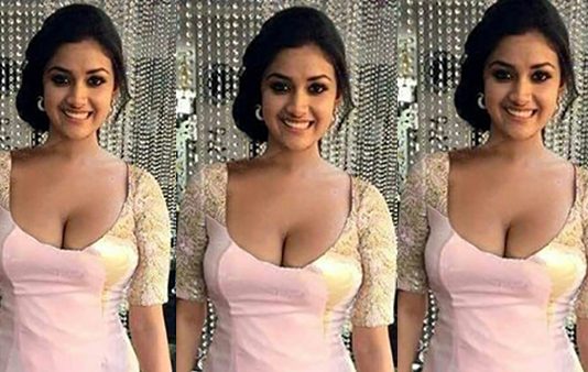 கவர்ச்சியில் இறங்கிய கீர்த்தி சுரேஷ் வெளியிட்ட ஹாட் போட்டோஸ்!!