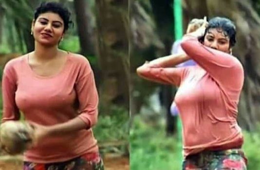 குலுங்க குலுங்க ஆட்டம் போட்டு இளசுகளை கிக் ஏற்றிய நடிகை நிவிஷா!!