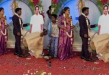 நண்பர்கள் கொடுத்த திருமண பரிசு…. மேடையிலேயே கதறி அழுத மணமகன்!!