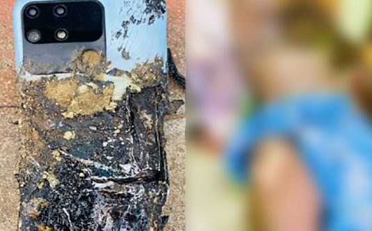 பைக்கில் செல்லும்போது திடீரென வெடித்த புதிய செல்போன்… தீப்பிடித்து சிறுவனுக்கு நேர்ந்த சோகம்!!
