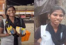இந்த சிரிப்புக்கு பின்னாடி இப்படி ஒரு துயரமா? டோல்கேட்டில் தின்பண்டம் விற்று வைரலான கல்லூரி மாணவி!!