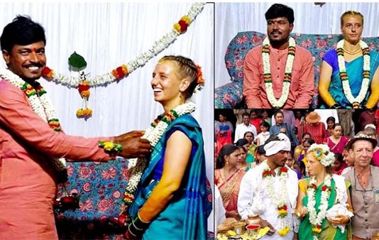 ஆட்டோ டிரைவரை மணந்த பெல்ஜியம் நாட்டு பெண் : 4 ஆண்டுகளுக்கு முன் ஆரம்பித்த சுவாரஸ்ய காதல்!!