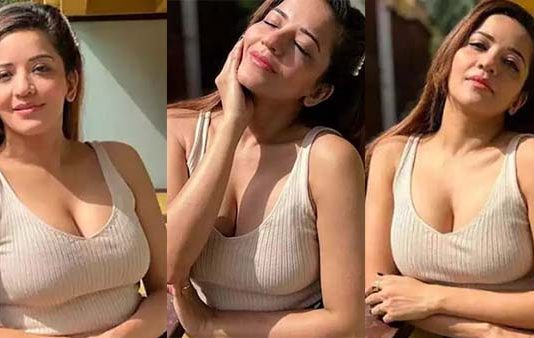 உங்க கவர்ச்சி பாத்து ஆடிப்போயிட்டோம்… தூக்கலான முன்னழகை காட்டி இளசுகளை சொக்க வைத்த ஆஷ்லி மோனாலிசா!!