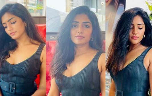 இப்படி கவர்ச்சி காட்டியே உடம்புல சூட ஏத்திப்புட்ட… முன்னழகை காட்டும் இஷா ரெப்பா!!