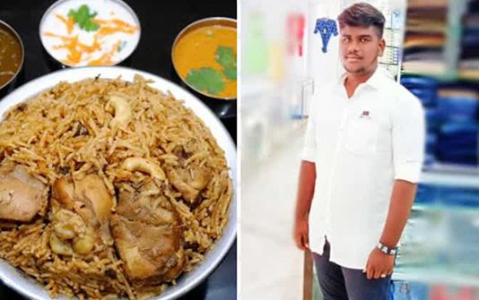 விஷமாகும் உணவு… பிரியாணி சாப்பிட்ட இளைஞனுக்கு நேர்ந்த சோகம் : எச்சரிக்கை செய்தி!!