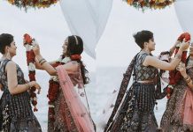 மாலை மாற்றி திருமணம் செய்துகொண்ட லெஸ்பியன் ஜோடி : கடும் எதிர்ப்பு தெரிவித்த பெற்றோர்!!