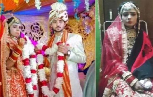 திருமணத்தில் மாலை மாற்றும் சமயத்தில் உயிரிழந்த மணப்பெண் : நெஞ்சை உலுக்கும் சம்பவம்!!
