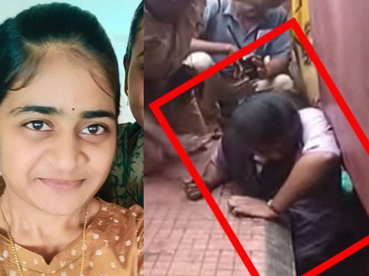 ரயில் நடைமேடைக்கு இடையில் சிக்கிய மாணவிக்கு நேர்ந்த பரிதாபம் : கதறும் பெற்றோர்!!