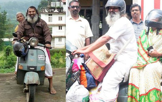 தாய் கூறிய ஒற்றை வார்த்தை.. பைக்கில் தாயுடன் இந்தியாவையே வலம்வரும் நபர்!!