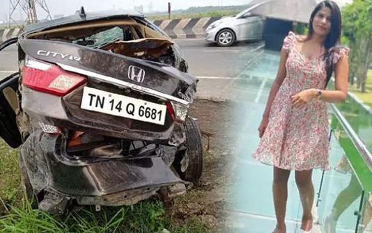 காரில் நண்பிகளுடன் சுற்றுலா சென்ற பெண்ணுக்கு நேர்ந்த பரிதாபம் : சோகத்தில் முடிந்த சுற்றுலா!!