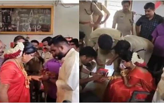 மாப்பிள்ளையின் செயலால் கல்யாணம் முடிஞ்ச கையோட ஃபயர் ஸ்டேஷன் போன ஜோடி : வைரலாகும் பின்னணி!!