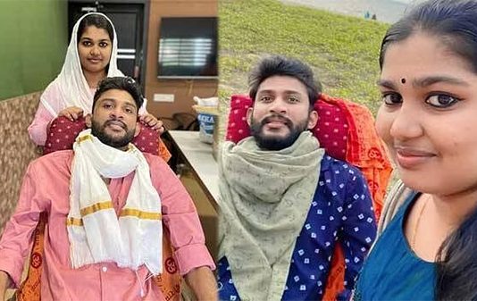 வீல் சேரில் இரத்த வாந்தி எடுத்து உயிரிழந்த இளைஞர்.. இணையத்தில் பிரபலமான காதல் ஜோடிக்கு நேர்ந்த சோகம்!!