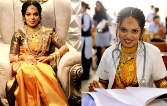 ‘8 வயதிலிருந்தே ஆசைப்பட்டேன்’ திருமண நாளில் மருத்துவ தேர்வெழுதிய மணப்பெண் : சுவாரஸ்ய சம்பவம்!!