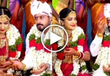 மணமகன் செய்த செயல்.. தலைகுனிந்த மணப்பெண்.. வைரல் வீடியோ!!