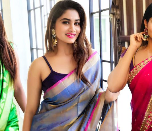ப்பா கவர்ச்சி சிலை.. சேலையில் சொக்க வைக்கும் ஷிவானி நாராயணன்!!