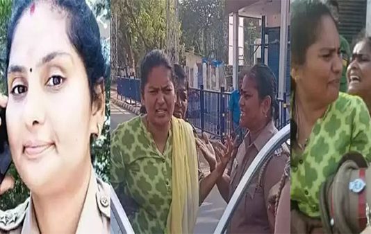 நடுரோட்டில் பெண் ஆய்வாளர் வசந்தி செய்த மோசமான செயல்.. மடக்கிப் பிடித்த போலீசார் : நடுரோட்டில் நடந்த பரபரப்பு!!