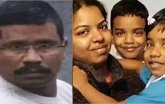 மனைவி மற்றும் இரண்டு பெண் குழந்தைகளை கழுத்தை நெரித்து கொலை செய்த கொடூரன் : நெஞ்சை உலுக்கும் சம்பவம்!!
