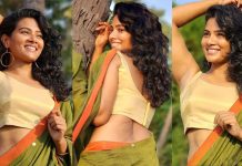 ட்ரான்ஸ்பரென்ட் புடவையில் மொத்த அழகையும் காட்டி பசங்கள வாட்டி வதைக்கும் திவ்யா துரைசாமி!!