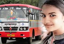 நிற்காமல் சென்ற பேருந்து.. கல்லூரிக்கு நேரமானதால் மாணவி செய்த பயங்கர செயல்!!