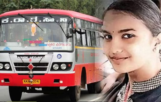 நிற்காமல் சென்ற பேருந்து.. கல்லூரிக்கு நேரமானதால் மாணவி செய்த பயங்கர செயல்!!