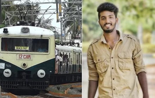 ஓடும் இரயிலில் இருந்து தவறி விழுந்த இளைஞர்… ஓடோடி காப்பாற்ற முயன்ற நண்பனுக்கு நேர்ந்த சோகம்!!